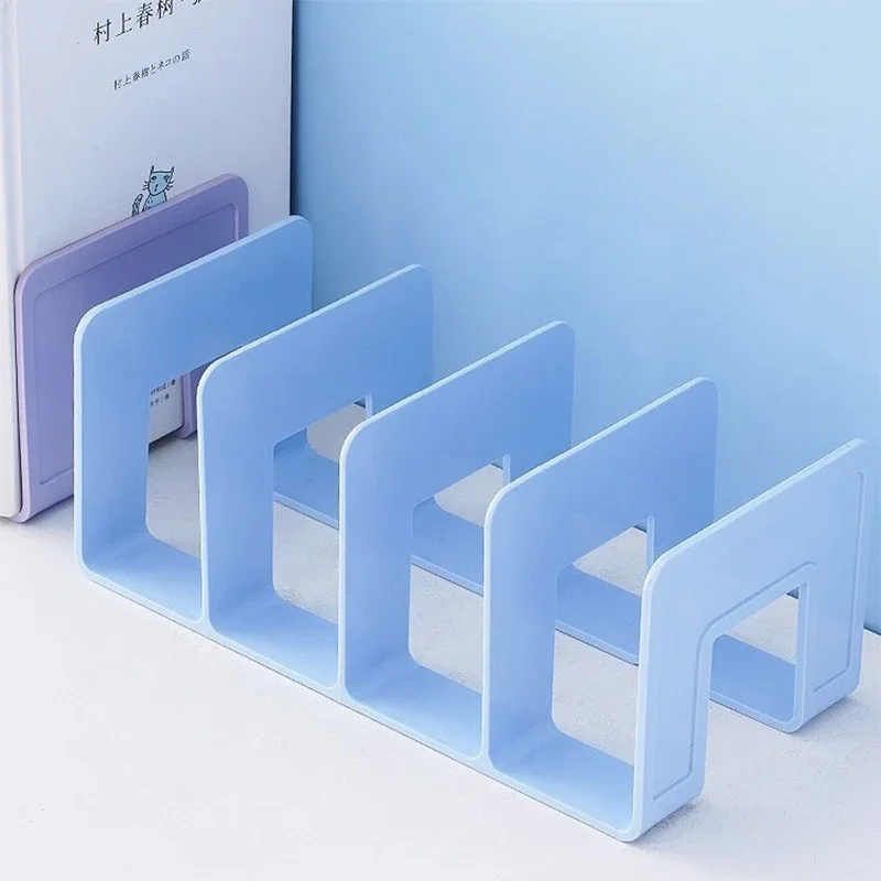 Book stand desktop book organizer divider transparent acrylic book file clip