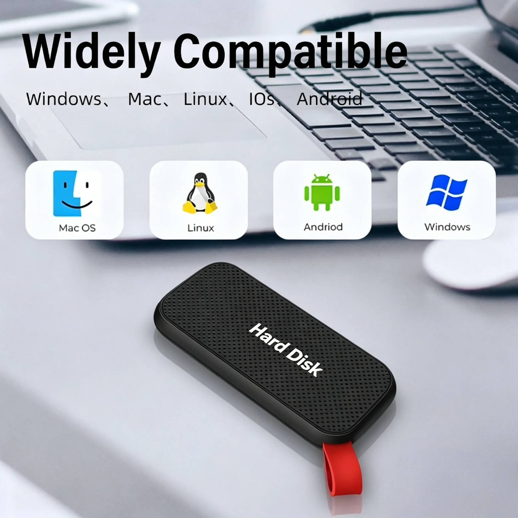 레노버 E31 4TB USB 3.1 외장 SSD 휴대용 모바일 솔리드 스테이트 드라이브 고속 저장 장치 (노트북, PS5, 휴대폰 게임 데이터 백업용)