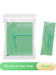 Mint Flavor Ultrathin Dental Floss Toothpicks - 500 Pack (10 pieces)