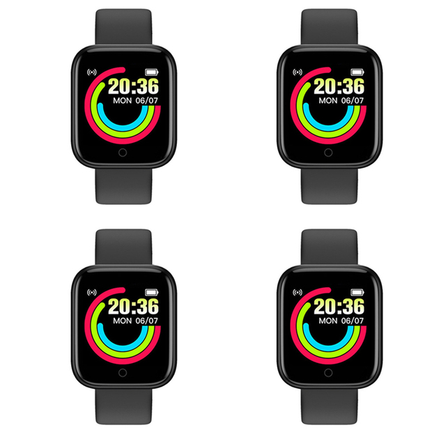 Y68 Smart Watch Men Women Fitness Tracker Sports Smartwatch D20 Heart Rate Monitor Bluetooth Wristwatch for IOS Android