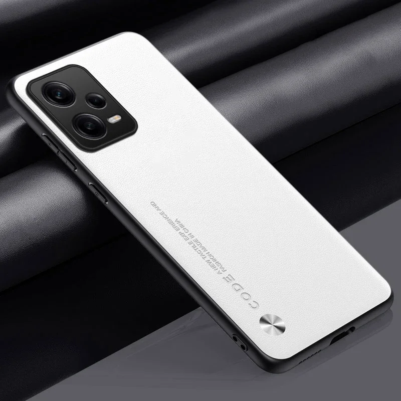 Luxury Leather Matte Silicone Protective Phone Case