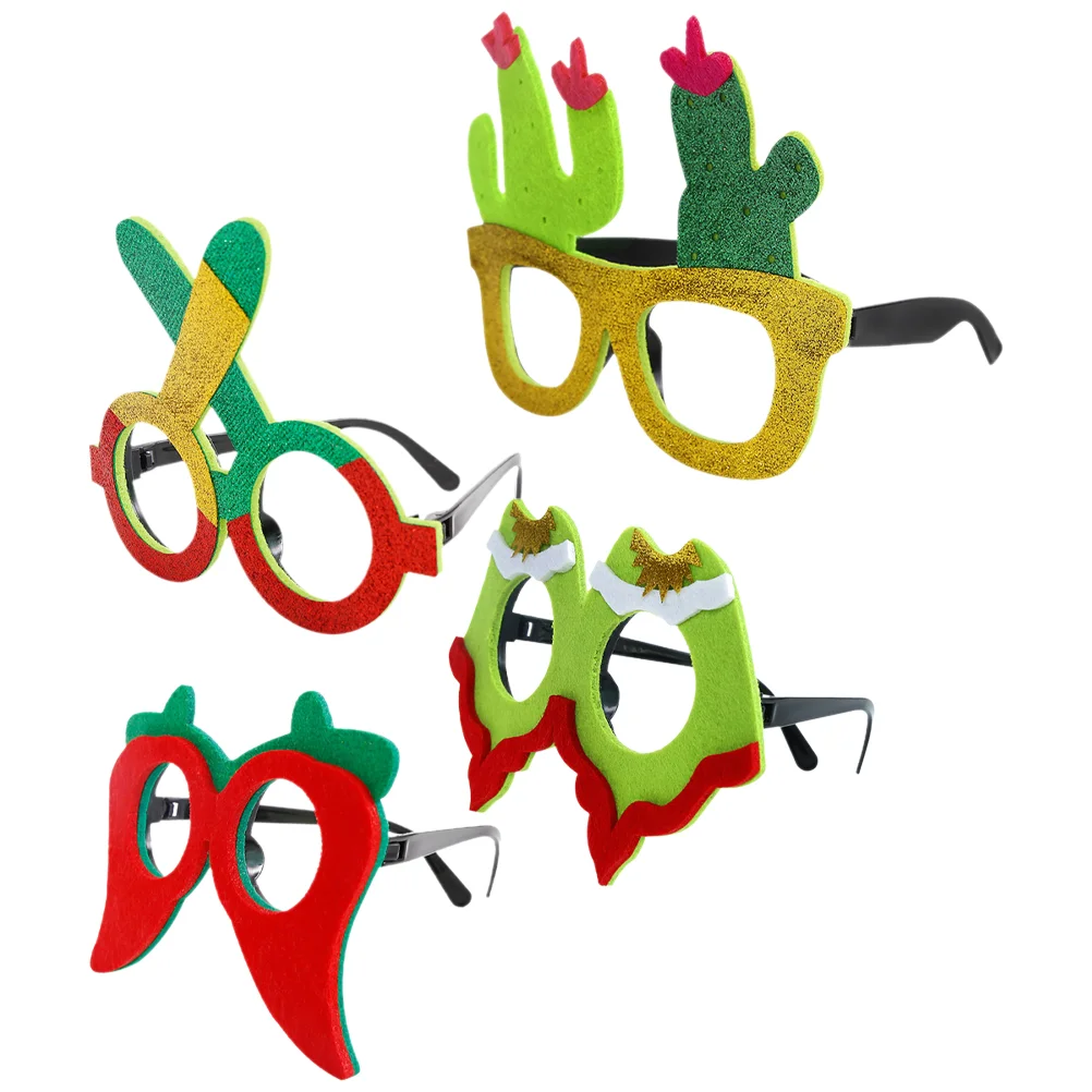 

4PCS Mexican Carnival Glasses Funny Cinco De Mayo Eyeglasses Stage Show Glasses