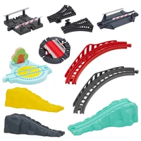All Kinds of Plastic Wooden Train Tracks Accessories Bridge Vocal Tracks fit For Brand Wood Tracks Railway Toys For Kids Gifts 1