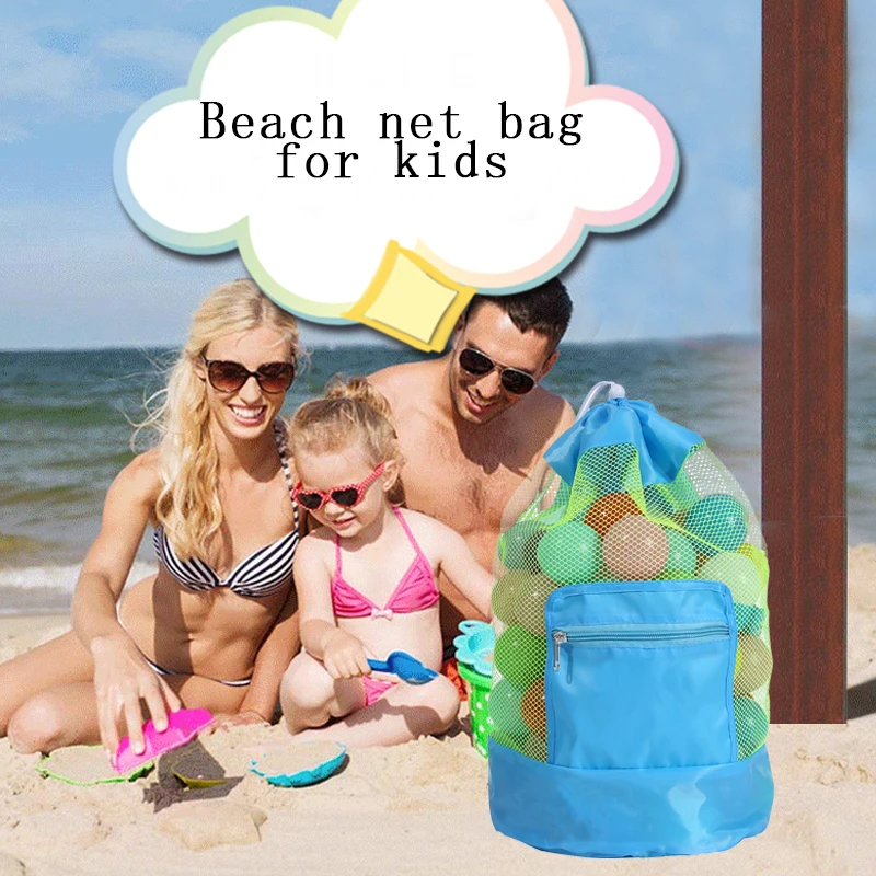 

Beach Mesh Bag Seashell Kids Beach Shell Collecting Bags With Adjustable Carrying Straps And Zipper For Kids Adults Picking Up S