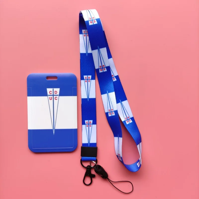 Chile Fußballmannschaft Kartenhalter mit Umhängeband, Namenskartenetui für Schüler, Lanyard für Kinder, Ausweis- und Kreditkartenhalter – Detail 8