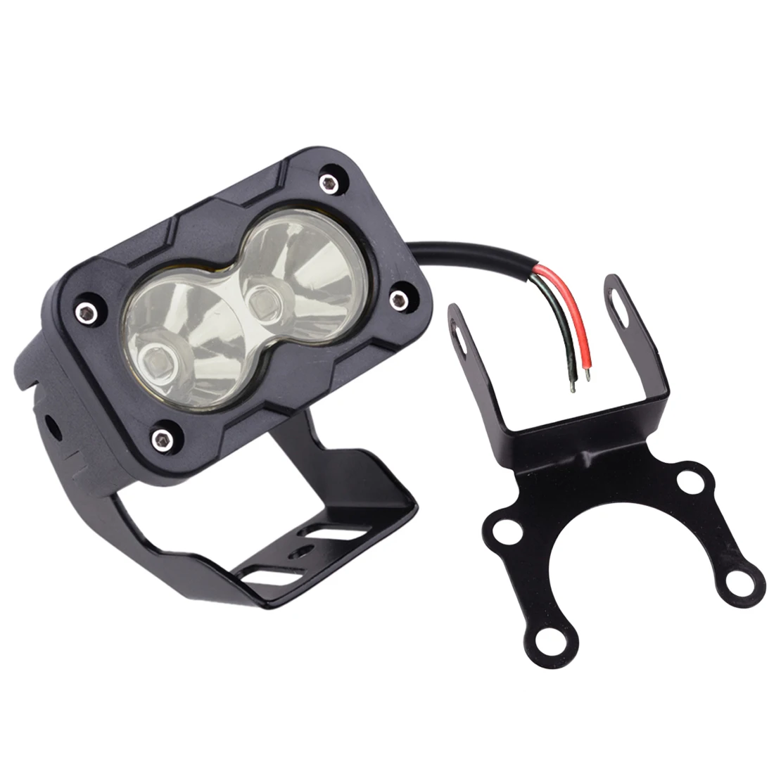 

White LED Headlight Spot Light With Bracket Kits Fit for Sur-Ron Light Bee X Segway X260 X160 Talaria Off Road 20W 6000-6500K