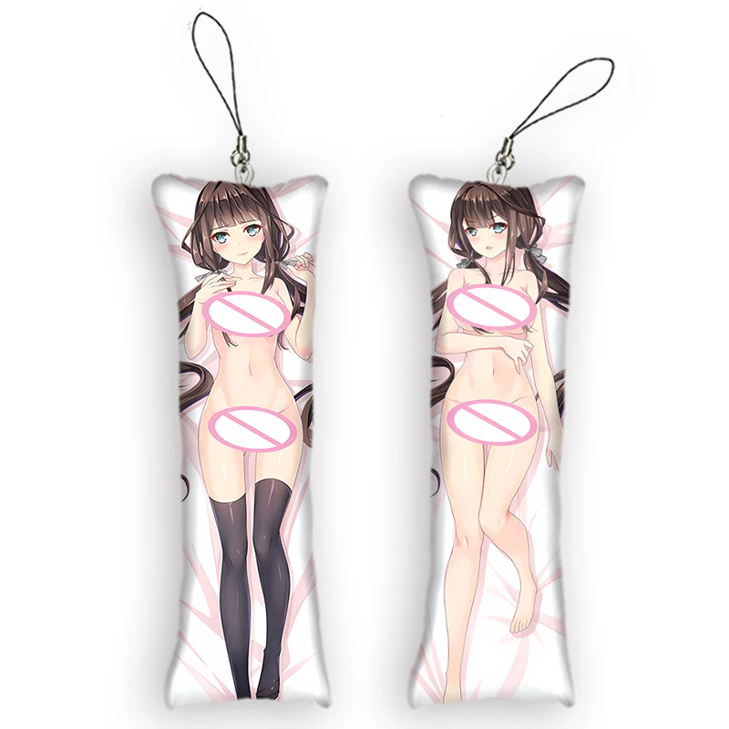 

Masamune-kun's Revenge Key Chain Cute Anime Pendant Key Ring Accessories Mini Dakimakura Small Pillow Bag Otaku Pendants