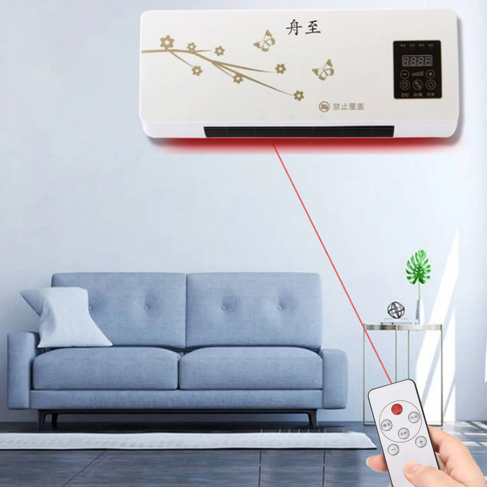 Wall Mounted Air Conditioner Cooling Heating Low Noise Mini Portable Air Conditioners Wide Coverage for Bedroom Office air conditioning fan