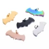 5PCS Stainless Steel Bat Blank Pendants Metal Polished Dangle Animal ID Charms for DIY Halloween Party Jewelry Necklace Supplies 1