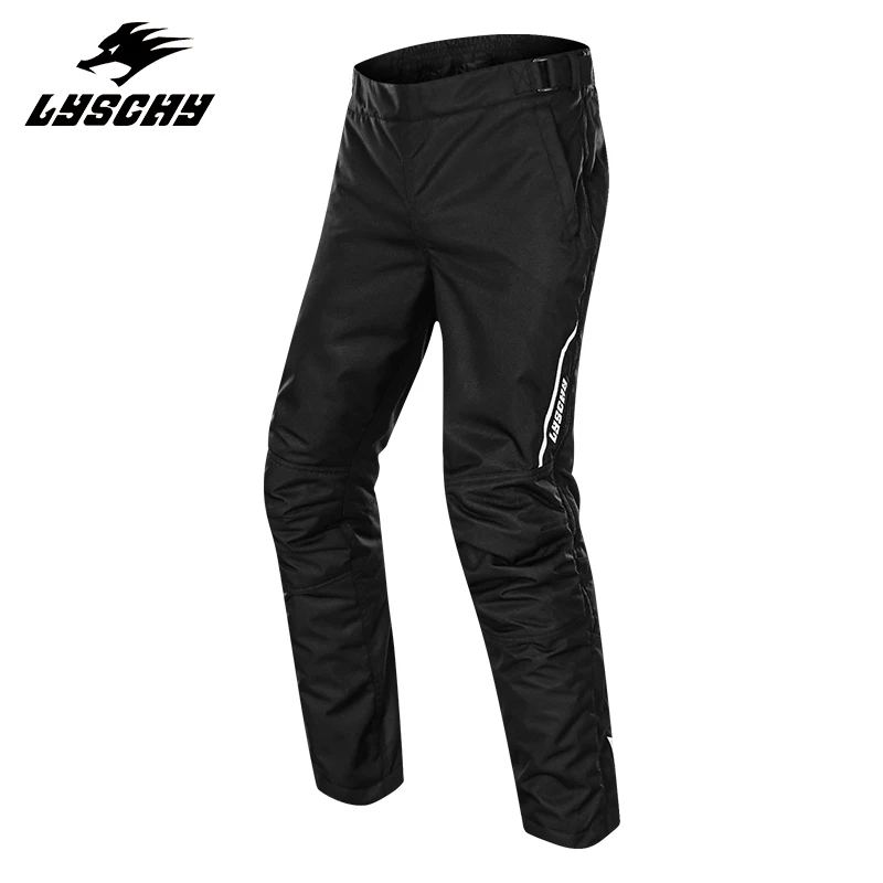 

LYSCHY Winter Motorcycle Riding Pants No-Removal Warm Cold Weather Pants Built-in CE2 Quick-On Quick-Off Pants LY-2016