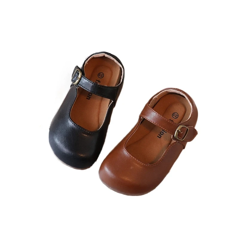 

Spring Autumn New Children's Shoes Girls' Small Leather Shoes Princess Shoes Fashion Kids Vintage Shoes PU Summer School Shoes