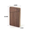Wooden Business Card Holder Portable Magnetic Closure Business Card Case Walnut Wood ID Name Card Sleeve for Men Women Office 5