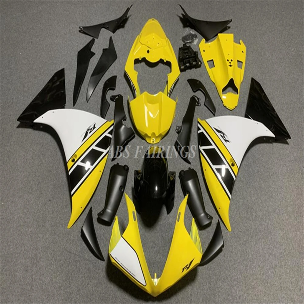 

4Gifts New ABS Fairings Kit Fit For YAMAHA R1 2009 2010 2011 2012 2013 2014 09 10 11 12 13 14 Bodywork Set Black Yellow
