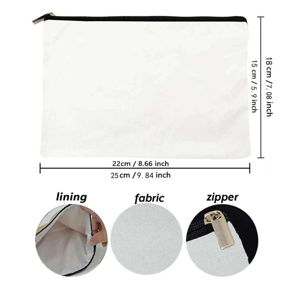 Stylish Personalized Cosmetic Bag Zipper Custom Design Add Your Name Company Logo Cosmetic Bag Organizer Wallet Pencil Bag Gift 2