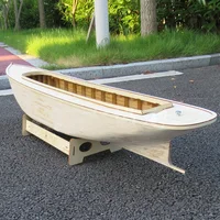 100CM Open Hatch DIY Handmade Boat Wooden Steamboat Kit Model Assembly Ship Board Partsces 1