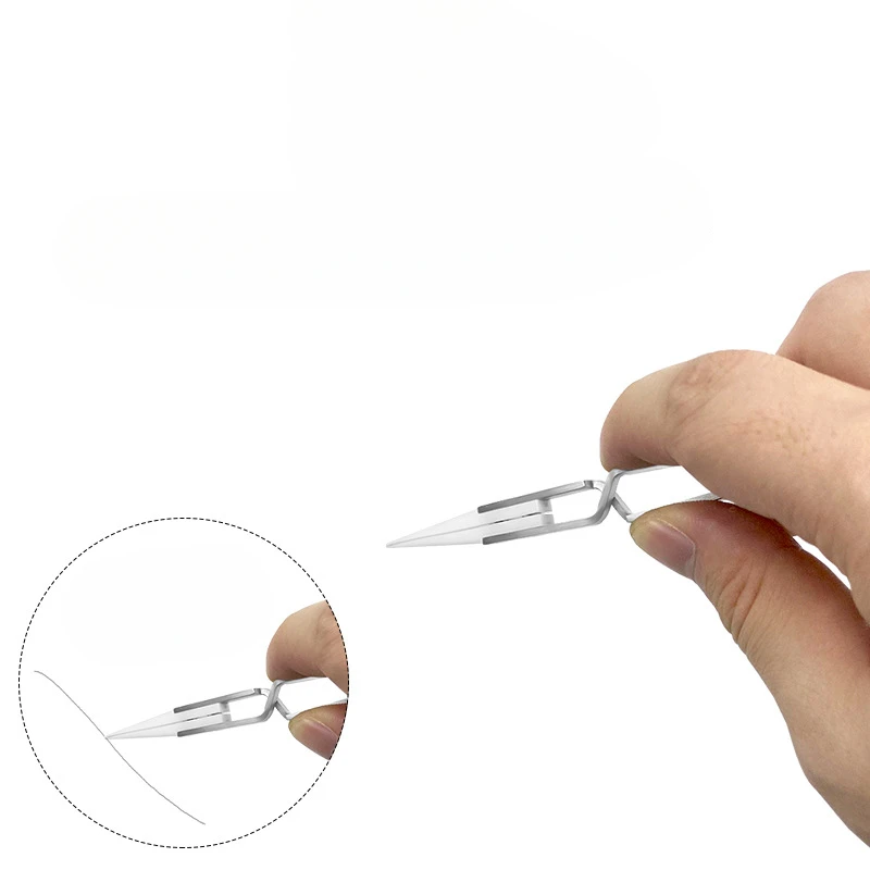 3Pack Ceramic Straight Tip Electronic Soldering Tweezers Anti Static Reverse Resistant Precision Chuck Ceramic Tweezers forcep Precision tweezers tweezer tool esd anti static tweezers soldering tweezers ceramic tweezers