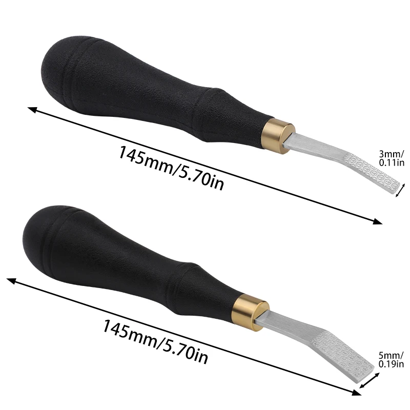 1PC Silicone Handle Rough File Leather Tool DIY Leather Surface Edge Treatment Polished Rough Sun Grain ,3/5mm