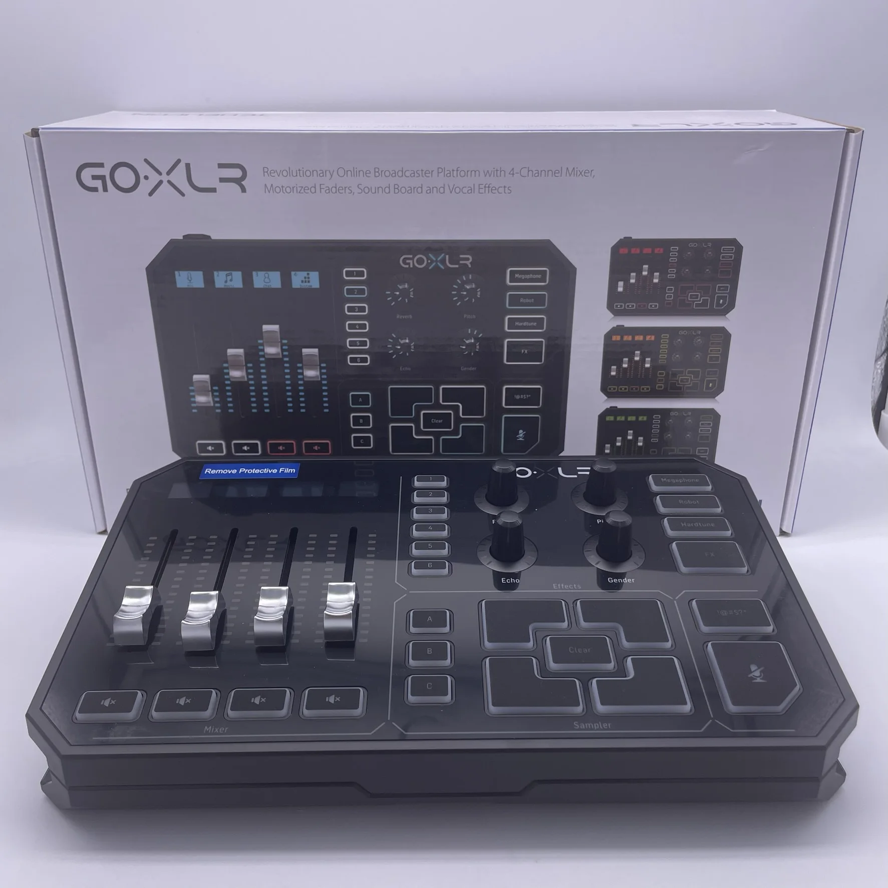 TC-Helicon GoXLR Revolutionary Online Broadcaster Platform with 4-Channel  Mixer, Motorized Faders, Sound Board and Vocal Effects, Officially  Supported