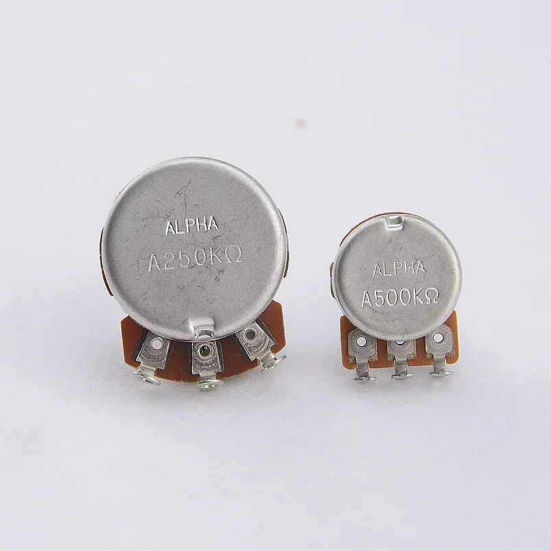 Alpha Potentiometer(POT) For Electric Guitar/Bass A250K/B250K/A500K/B500K Made in Korea