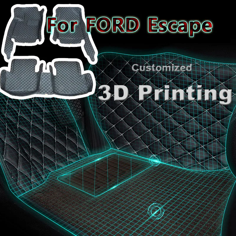 

Автомобильный напольный коврик и коврик для багажника автомобиля для FORD Escape 2002-2020 года, напольные коврики, автомобильные накладки на ножки, автомобильные аксессуары