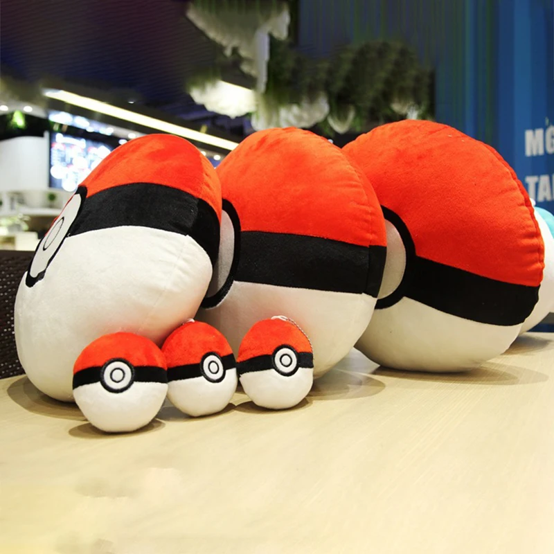 TAKARA TOMY Pokemon Anime Kawaii Plush key fob Partner's Pok&eacute; Ball Pillows Stuffed Toys for Children Gift Pok&eacute;mon
