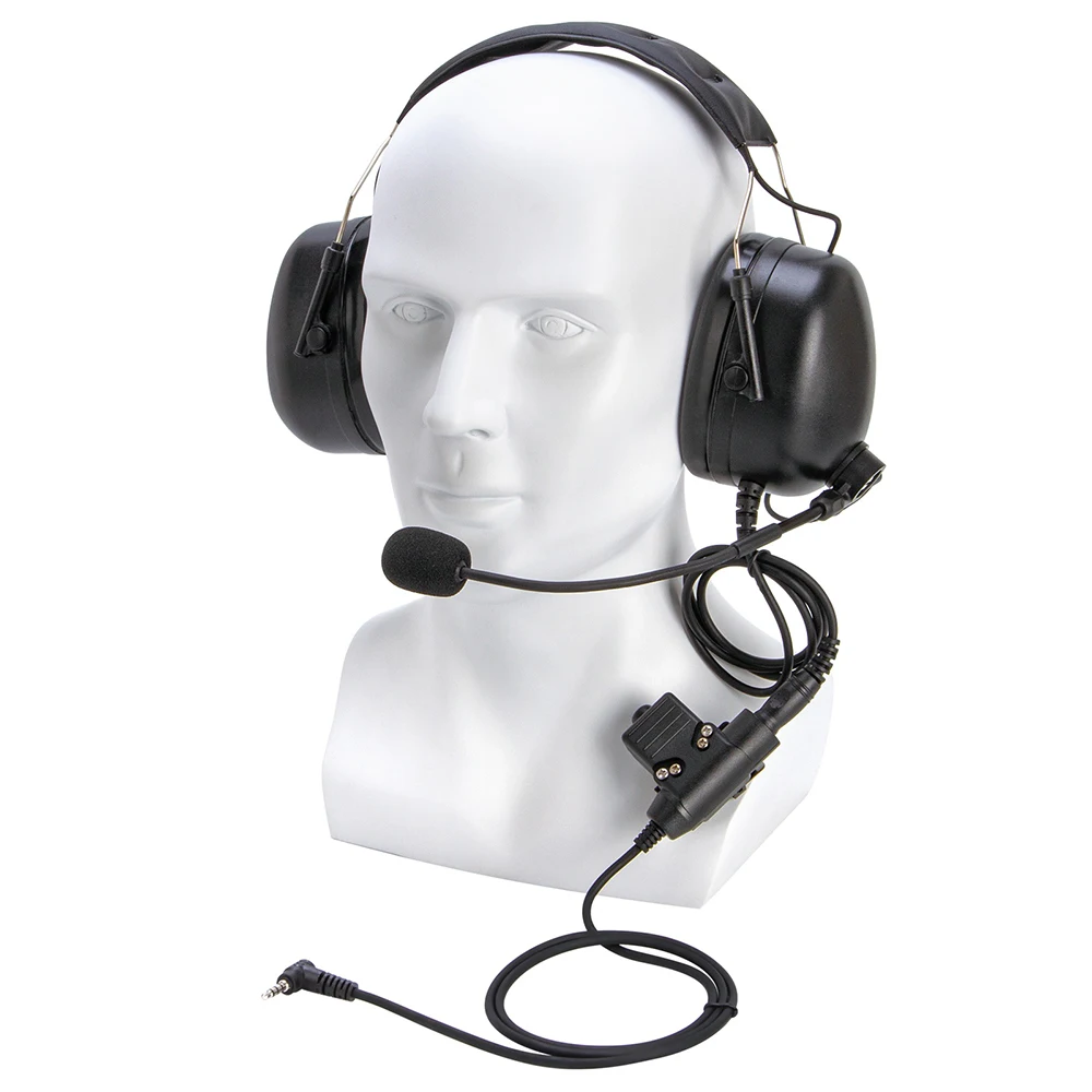 

U94 PTT+Universal Aviation Headset Pilot Headphone For VERTEX VX-5R VX-3R Retevis RT40 RB15 RB615