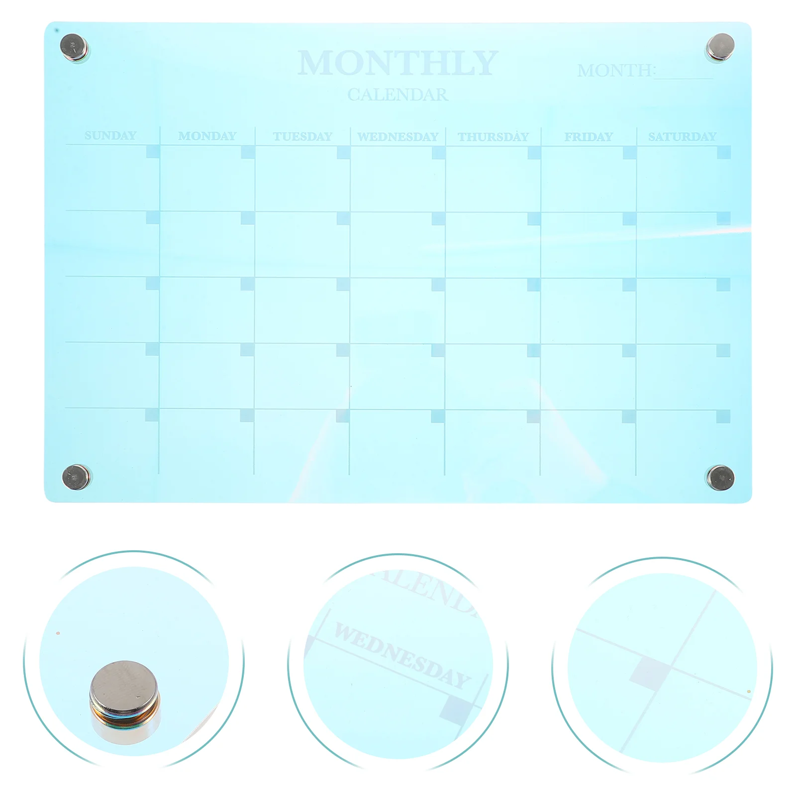 

Acrylic Planner Board Monthly Planner Calendar To Do List Board for Kitchen Planning Magnetic Planner Board Memo Grocery List