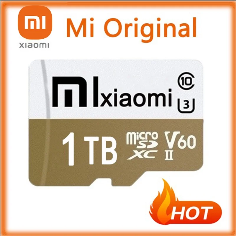 

XIAOMI SD/TF Card Micro Memory Card 2TB Flash Class10 V60 High Speed 100MB/S 1TB 128GB 256GB Cartao De Memoria For Phone/Camera