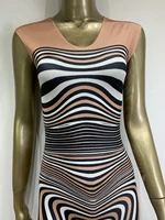 High Street Zebra Stripes Tight Jumpsuit Nightclub Performance Dance Singer Costume Sexy Long Sleeve Two Pieces Women's Outfit - Image 5