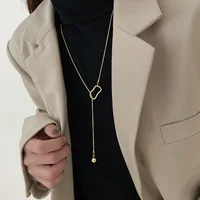 64cm Cool Silver Color Sweater Chain Women's Long Design New Chinese Style Sweater Chain Wholesale Jewelry - Image 3
