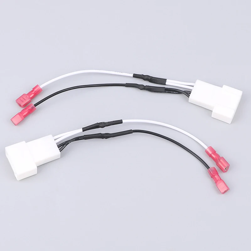 2pcs Car Tweeter Dash Front Speaker Wire Harness Cable Adapter Fit For