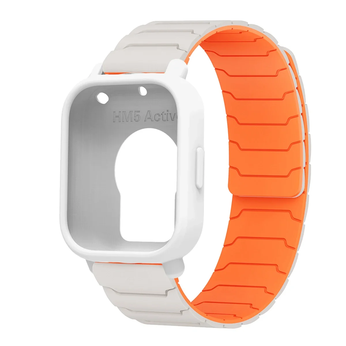 Enhanced Protector Case with Silicone Strap - Full Cover TPU Soft Shell and Magnetic Sport Band