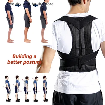 Posture Corrector for Men and Women Back Posture Brace Clavicle Support Stop Slouching and Hunching Adjustable Back Trainer