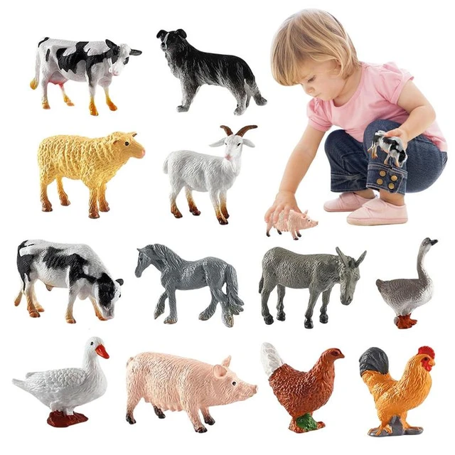 Mini Figurines D'animaux De Ferme, Apparence Naturelle, Modèles D