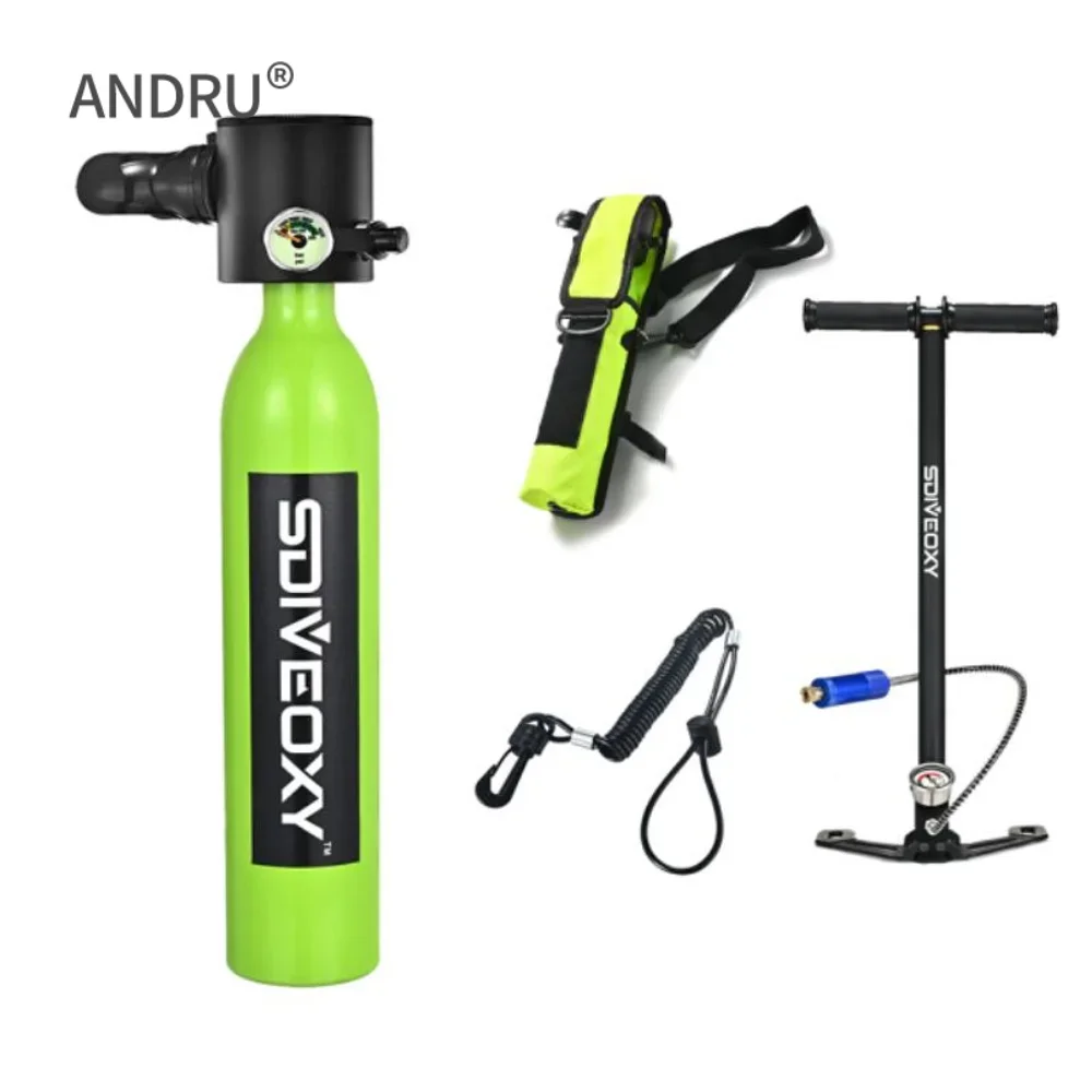 

0.5L Mini Scuba Tank Dive Diving Equipment Underwater Breath Device Cylinder Oxygen 5-10 Minutes C set