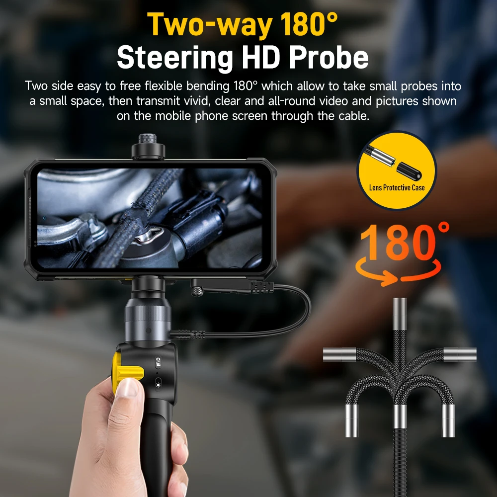 Ulefone 양방향 180 ° 회전 방수 내시경, 아머 24, 파워 아머 19 시리즈, 파워 아머 18 시리즈용