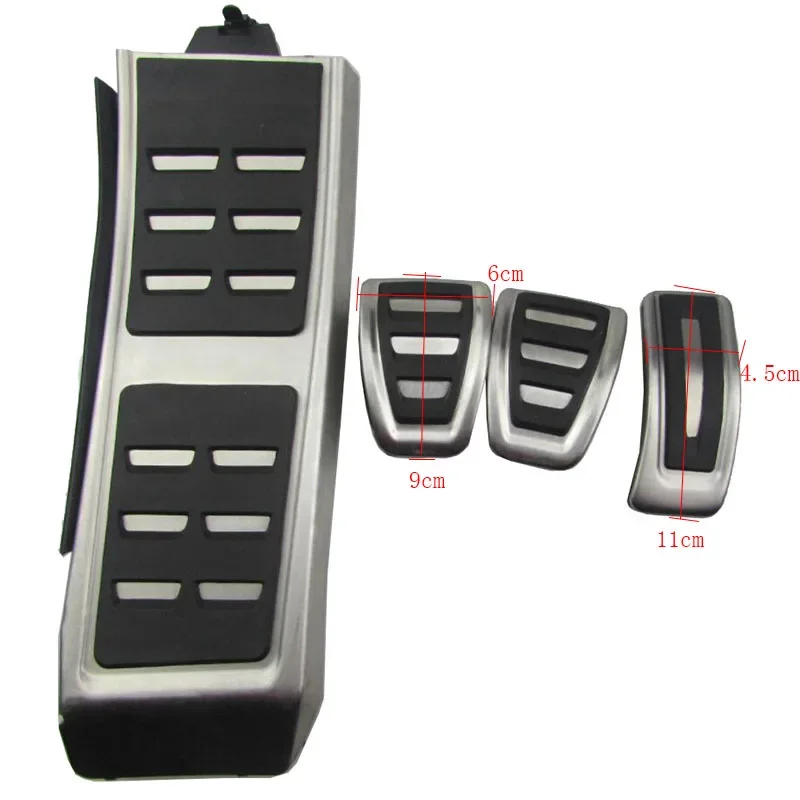 Stainless Steel Gas Brake Foot Pedal Cap Kit car accessories car pedals stainless steel pedal cover For Porsche Macan / Macan S 2014 2015