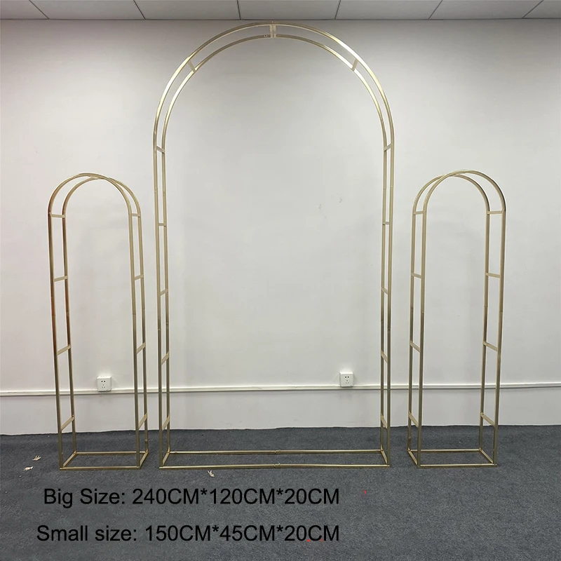 High Quality Large Wedding Arch Set Stage Frame Arches Stand Metal Backdrop Frame Decoratives