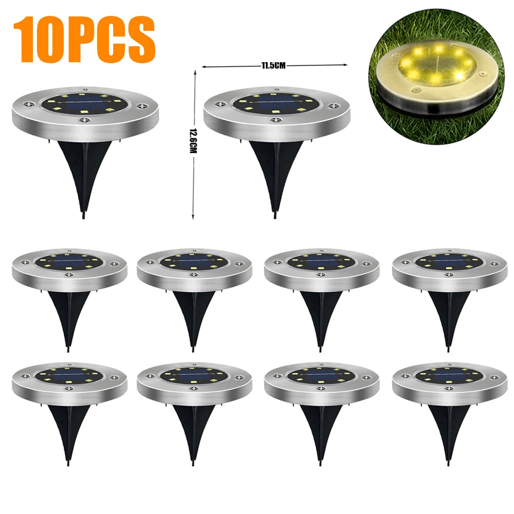 solar camping lights Solar Led Light Outdoor Solar Lamp 1-12Pcs Waterproof Solar Powered Lantern for Pathway Patio Garden Decoration Outdoor Lighting led solar garden lights Solar Lamps