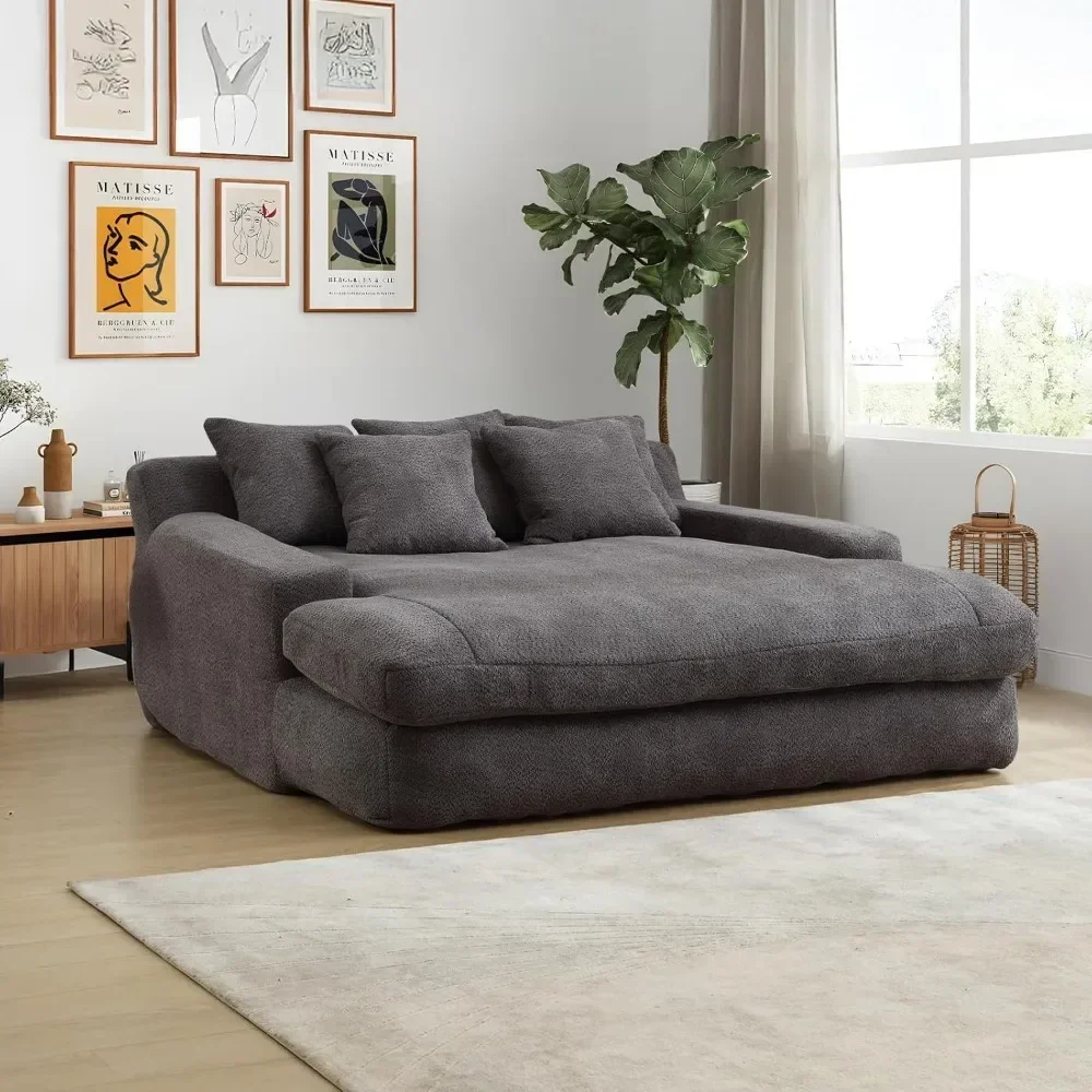 Chaise Lounge Deep Oversized Loveseat Pieces Plush Lounge Chair