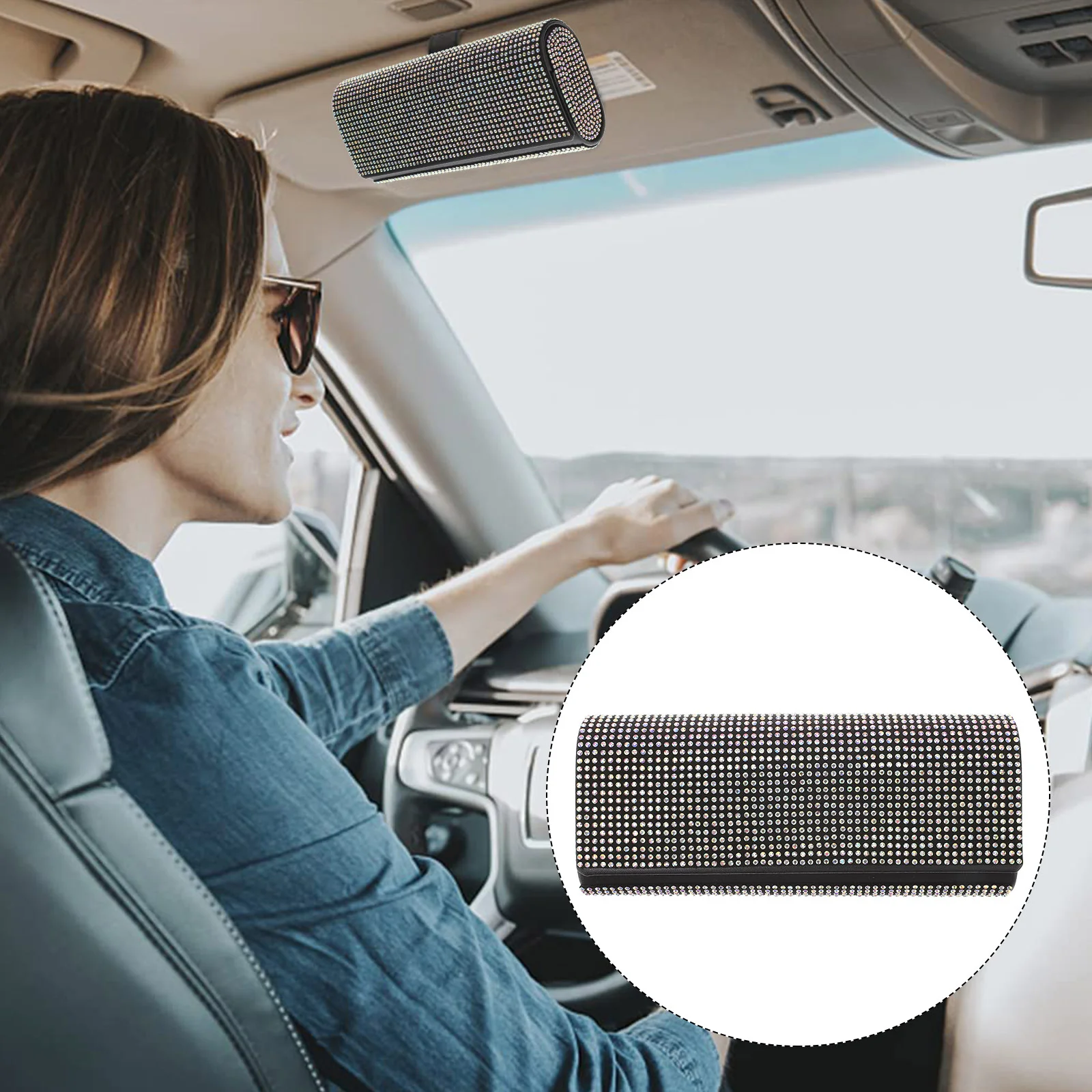 

Glasses Frame Car Sunglass Holder Sunglasses Bling for Plastic Accessories Women