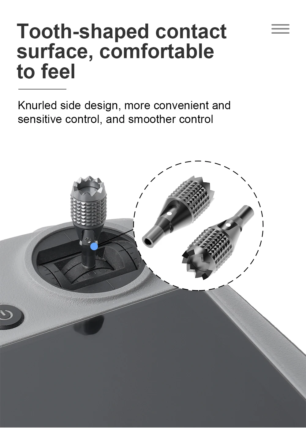 RCSTQ Remote Controller Joystick For Flip/Air 3S/Air 3/Neo/Mini 4Pro Thumb Rock