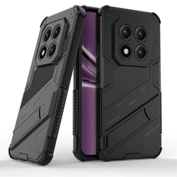 Magnetic Armor Shockproof Stand Phone Case with Car Mount for Redmi Note15ProPlus (PK - Black)