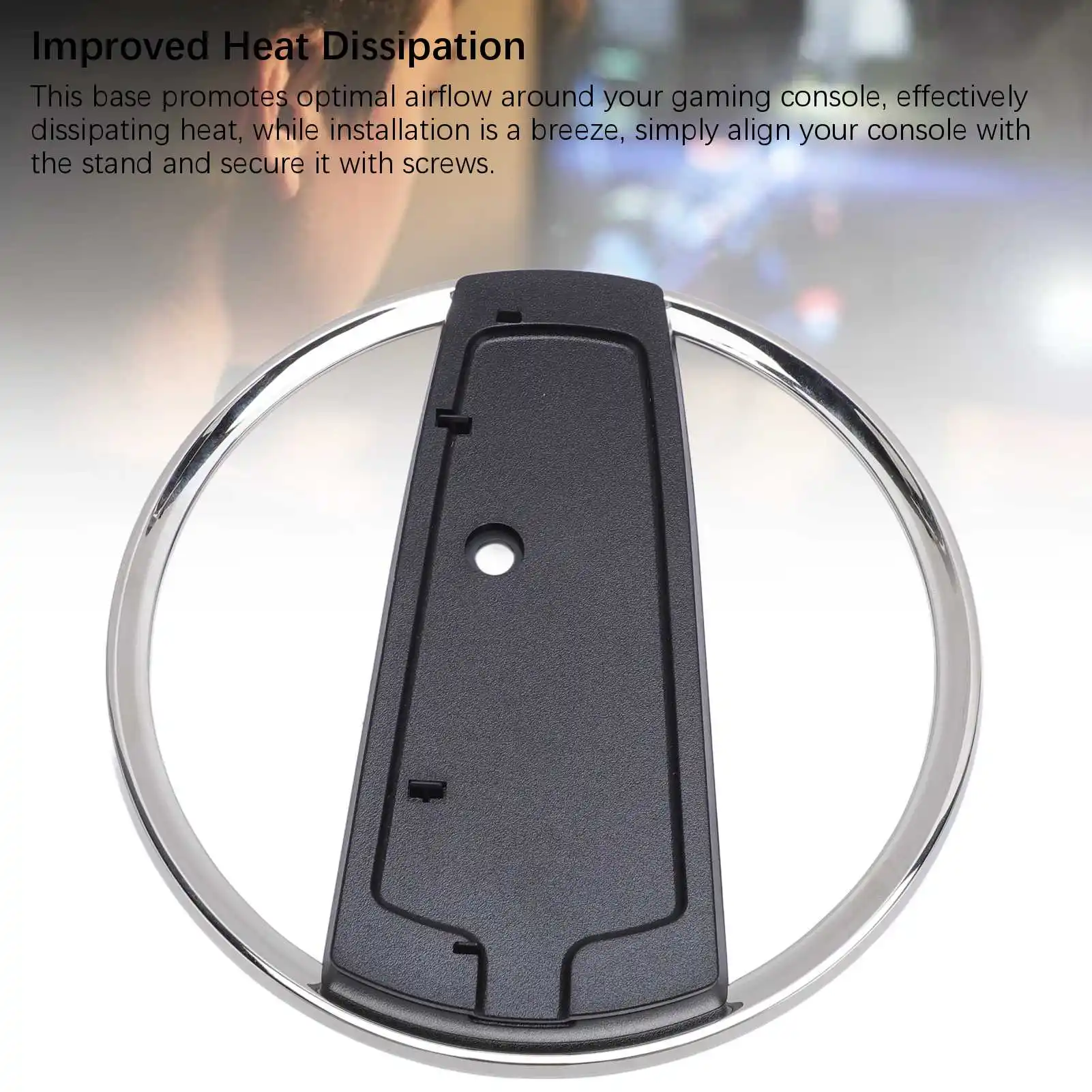 Vertical Console Stand Vertical Consoles Stand with RGB Lights Stable Support Space Saving Compact Vertical Console Cooling Base