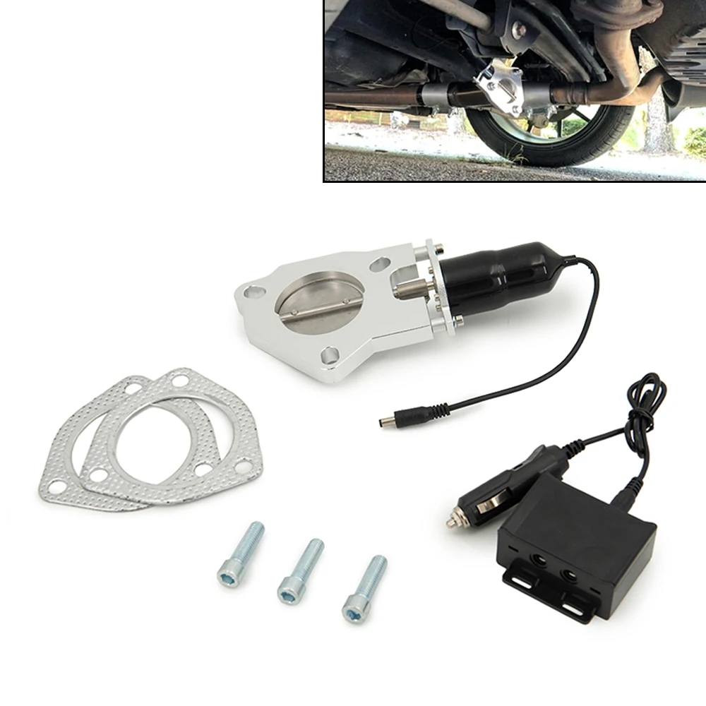 Universal253InchElectricButterflyExhaustCutOutValveCutOut