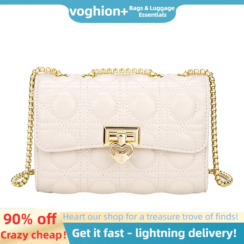 Nuovo design di nicchia da donna 2024 Instram fashion crossbody b, sensazione di alta qualità, catena dell'amore, monospalla piccola quadrata_voghion.com
