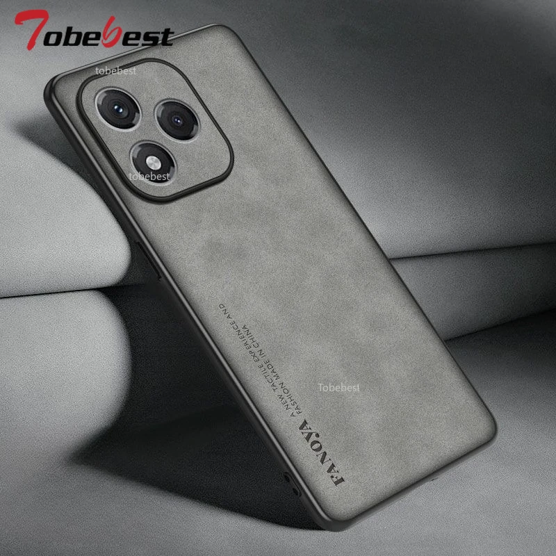 Luxury Sheepskin Leather Retro Business Phone Case