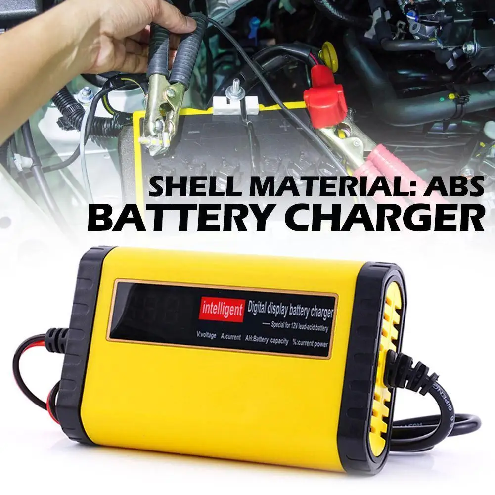 12V 2A Car Battery Charger 220V Power Puls Repair for Wet Dry Lead Acid  Battery with