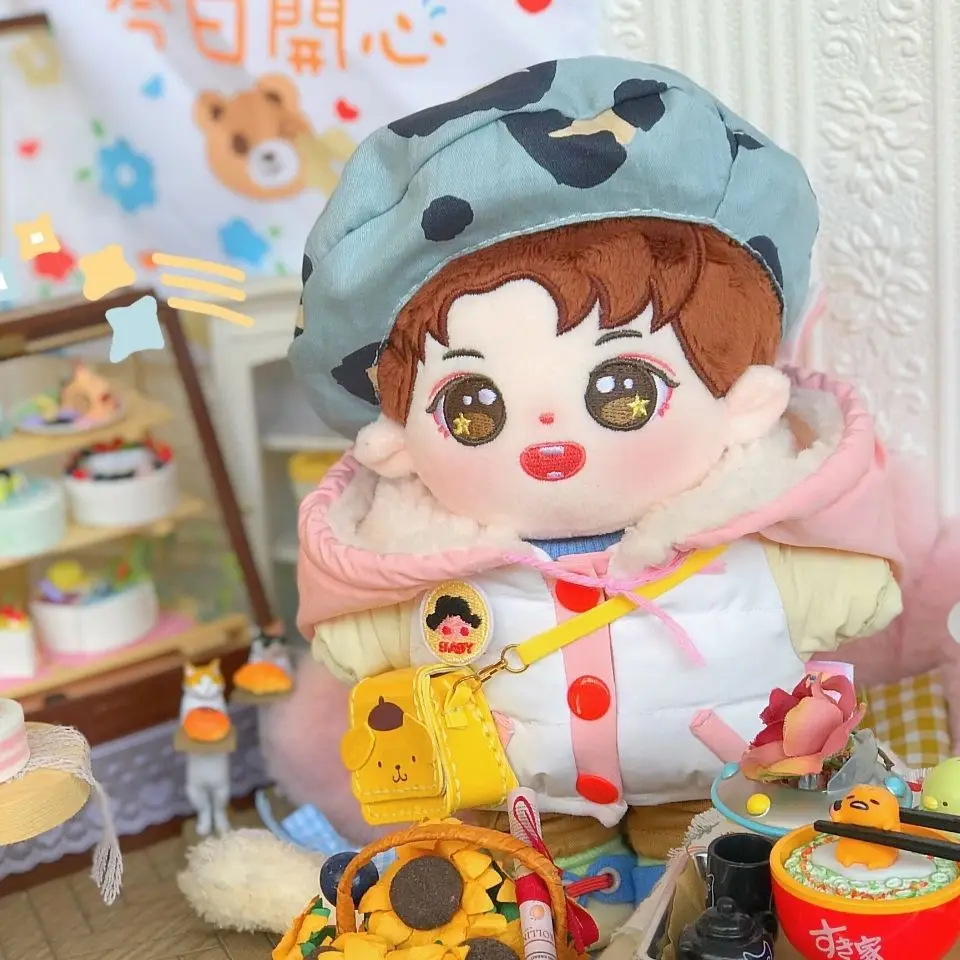 

20cm Plush Human Doll Figure Baby Doll Cotton Body Dolls Stuffed Plushies Toys for RenJiaLun Fans Collection Gift No Clothes