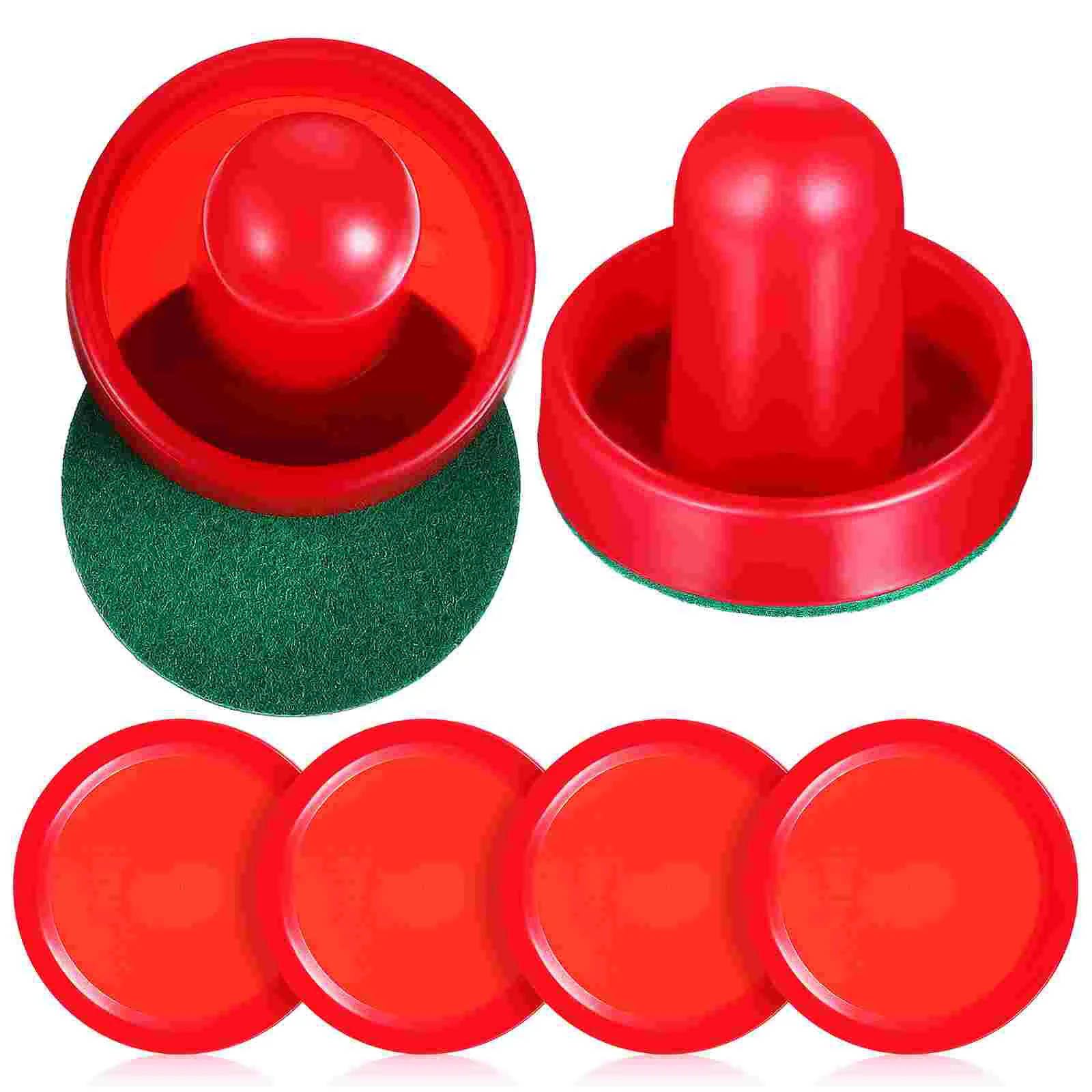 

Air Hockey Table Ice Pucks and Pusher Goalkeeper for Tables Paddles Game Accessories